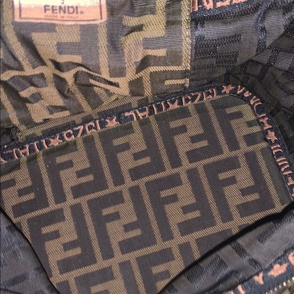 Vintage Fendi Collapsible Pouch Make-Up Toiletry Bag Rare - Picture 15 of 16